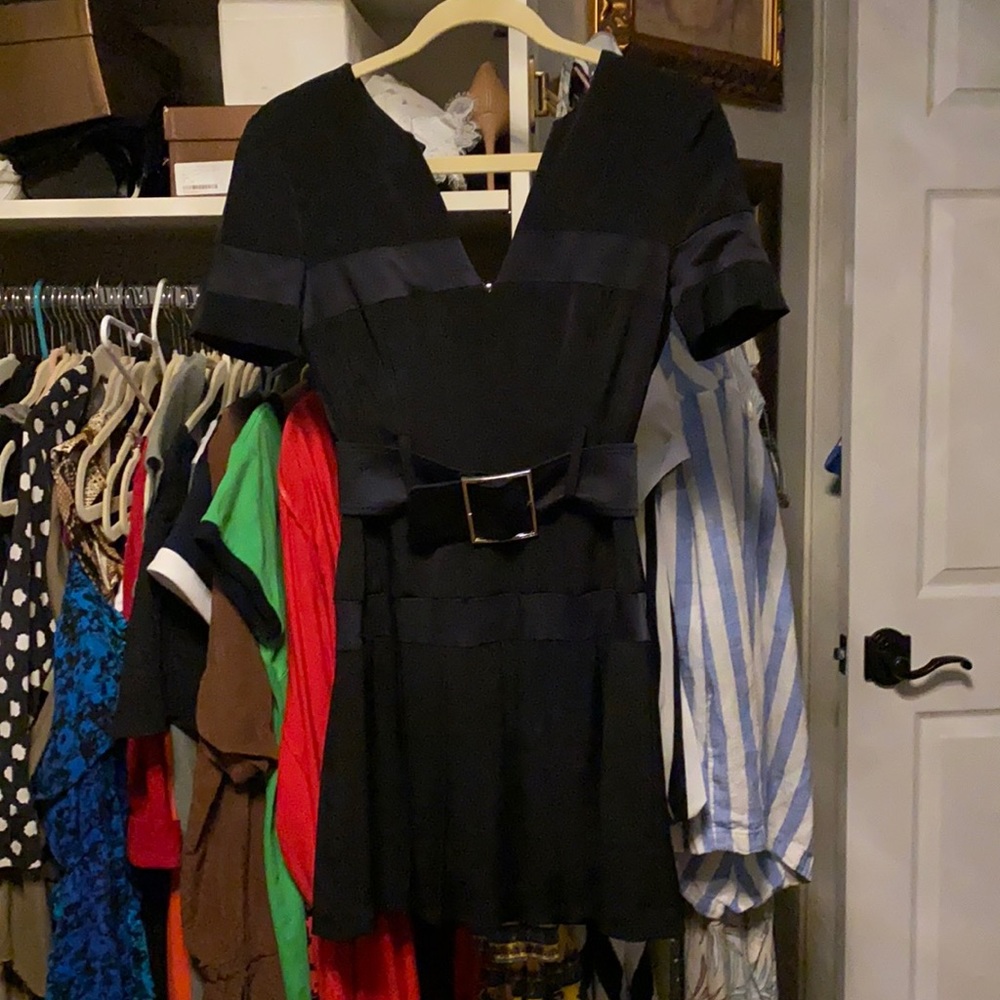 Karen Miller hot black dress lined luxury material